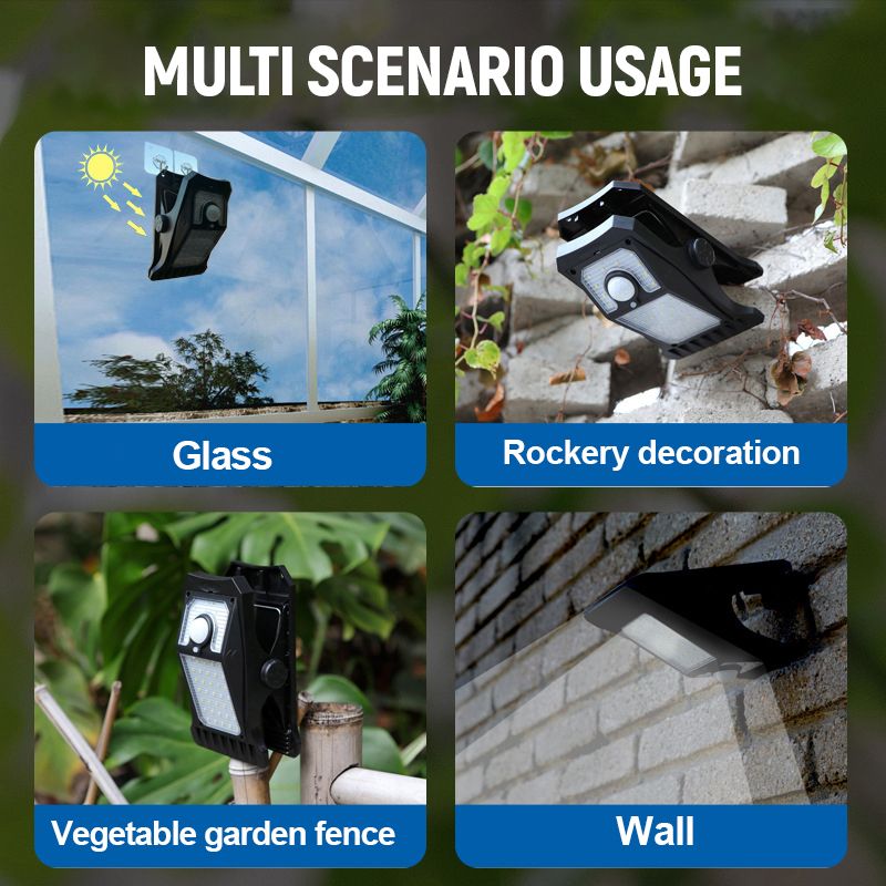 🍃OFFERTA SPECIALE 60% DI SCONTO🌟 Lampada solare con morsetto senza installazione