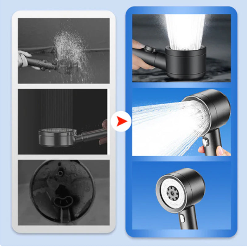 🚿 50% DI SCONTO! 🔥 Soffione doccia ad alta pressione con 4 impostazioni – Filtro integrato, risparmio idrico e facile installazione 💧