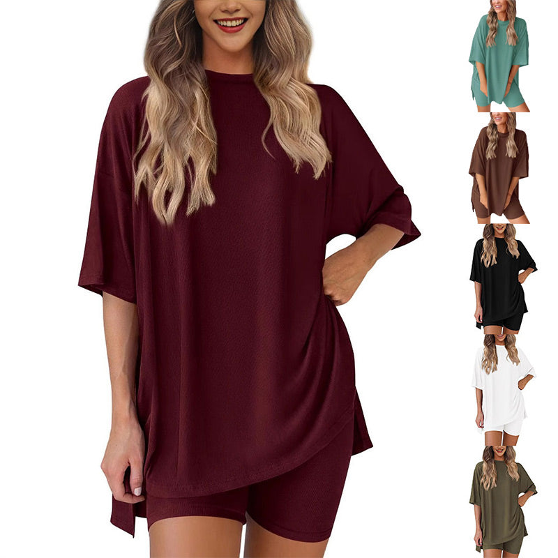 💞PROMOZIONE ULTIMO GIORNO - SCONTO DEL 60%🌸 Completo due pezzi casual estivo da donna💃