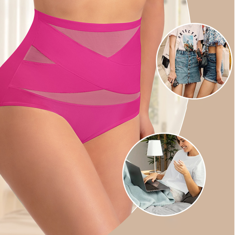 🌸 Ultimo giorno – COMPRA 1, PRENDI 2 GRATIS ✨ Mutandine a vita alta con controllo pancia incrociato, taglie forti
