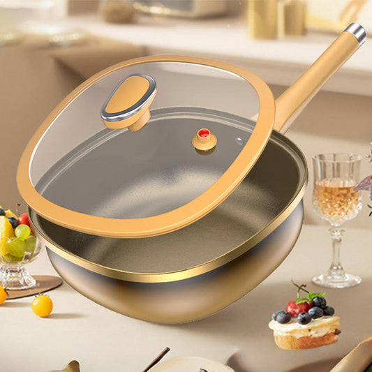 🔥Sconto del 60% per un periodo limitato🍳 Pentola in titanio da 30 cm con rivestimento antiaderente e coperchio