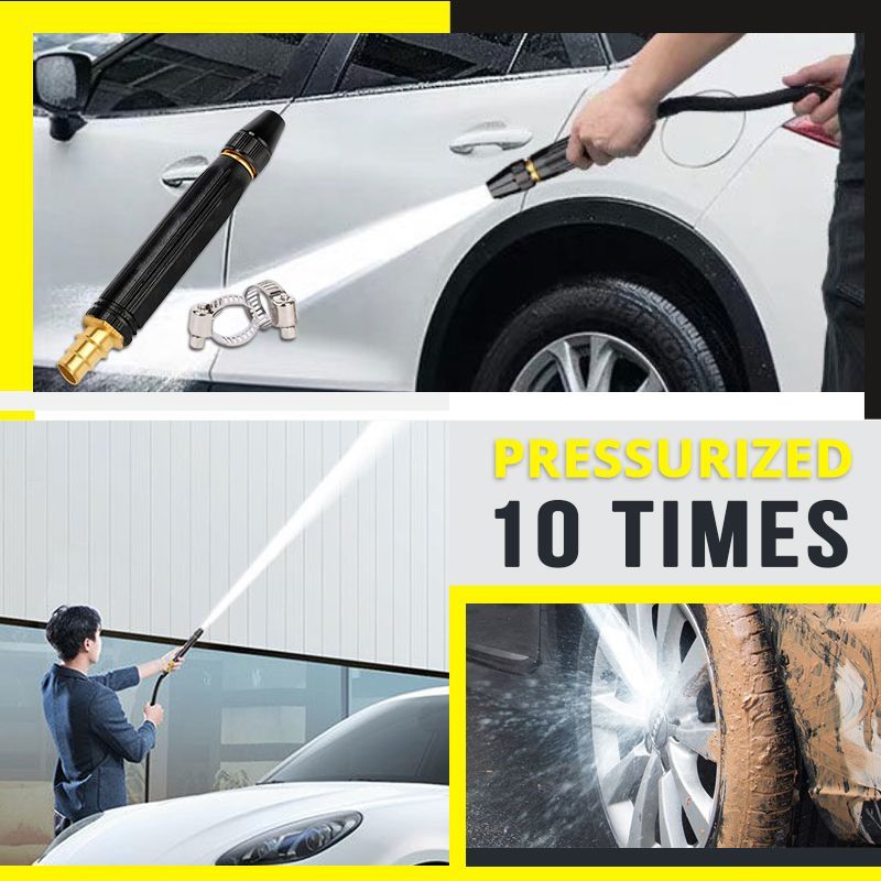 🚿SCONTO DEL 60% – Idropulitrice ad alta pressione per auto e giardino! 💦🚗 10 volte più potente, 8 impostazioni di spruzzo e corpo in metallo estremamente resistente