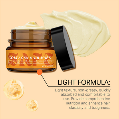 Maschera per Capelli al Collagene per Capelli Secchi e Danneggiati