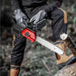 Motosega a batteria agli ioni di litio 🪚 — Motore in rame puro | Taglio rapido, nessun inceppamento | Protezione contro l'avvio accidentale | Paraschegge | Versatile per giardinaggio, potatura e taglio della legna da ardere 🔥