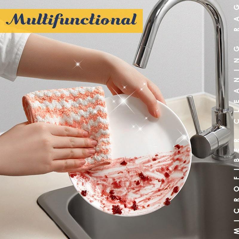 ✨50% DI SCONTO! 🧽 Panni in microfibra – Super assorbenti, anti-pelucchi e riutilizzabili su tutte le superfici 🧼