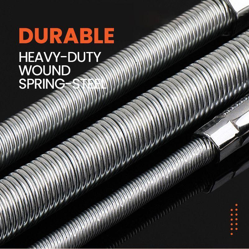 🔩 50% DI SCONTO ⚙️ Prolunga flessibile con cricchetto – Cromo-vanadio, 3 misure – Raggiunge gli angoli più stretti, chiusura a sfera – ideale per la riparazione di auto o il fai da te 🛠️