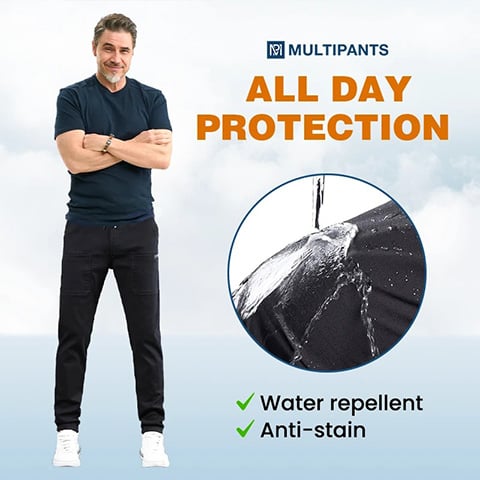 👖65% DI SCONTO🛠️MultiPants – Pantaloni cargo resistenti, multitasche e altamente elasticizzati 2