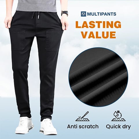 👖65% DI SCONTO🛠️MultiPants – Pantaloni cargo resistenti, multitasche e altamente elasticizzati 2