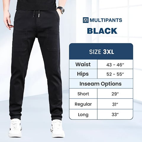👖65% DI SCONTO🛠️MultiPants – Pantaloni cargo resistenti, multitasche e altamente elasticizzati 2
