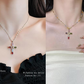 💎 50% DI SCONTO!! ✝️ Collana colorata con ciondolo a croce in strass – Brillantezza vivace, lunghezza regolabile e messaggio significativo ✨