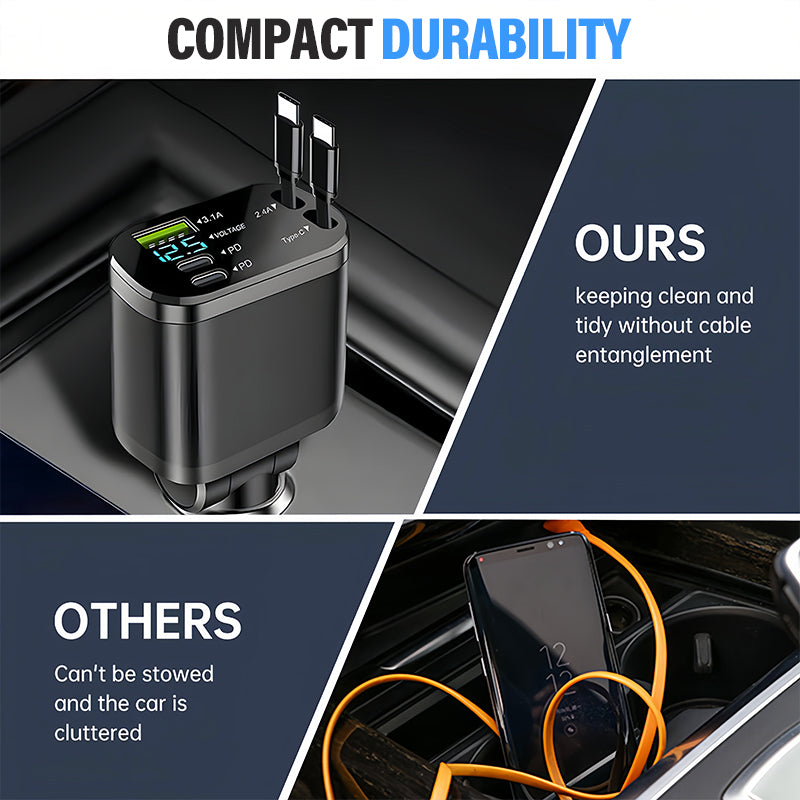 Caricatore Rapido per Auto con Illuminazione Ambientale a Cielo Stellato