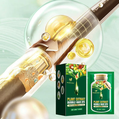 Pflanzenextrakt-Haarpflege-Bubble-Dye-Creme