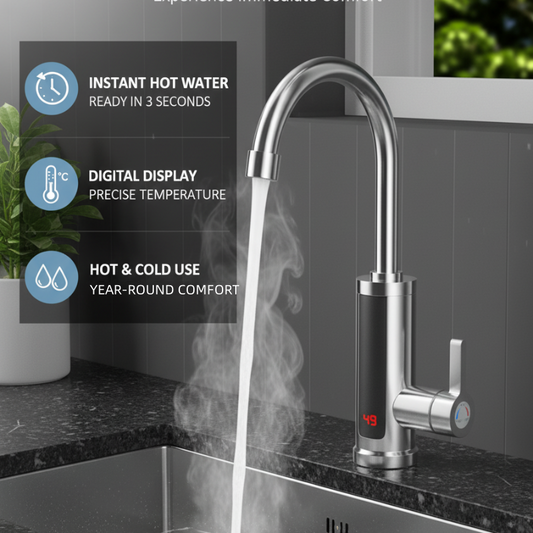 🔈🔈SVENDITA SCONTO DEL 60%💧Tankless Instant Hot Water Heater Faucet
