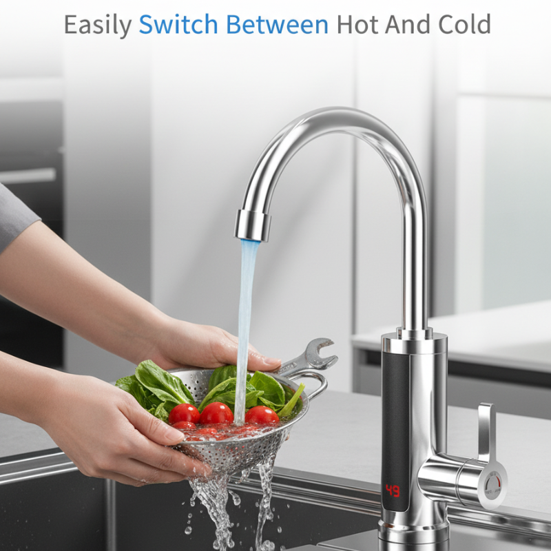 🔈🔈SVENDITA SCONTO DEL 60%💧Tankless Instant Hot Water Heater Faucet