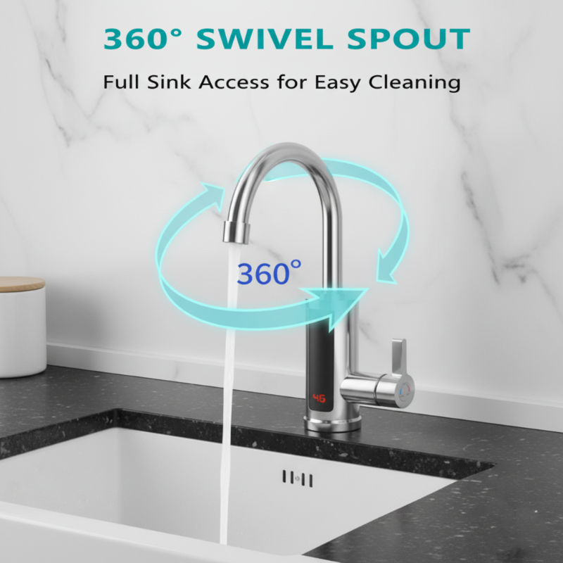 🔈🔈SVENDITA SCONTO DEL 60%💧Tankless Instant Hot Water Heater Faucet