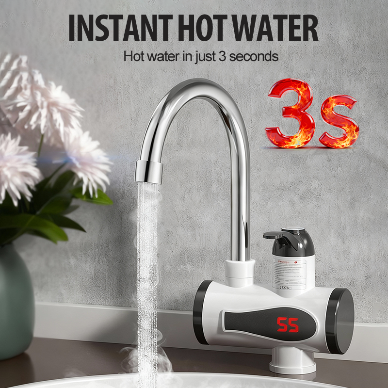 🔈🔈SCONTO DEL 60%💧Rubinetto elettrico per acqua calda istantanea sicuro e pratico🔥