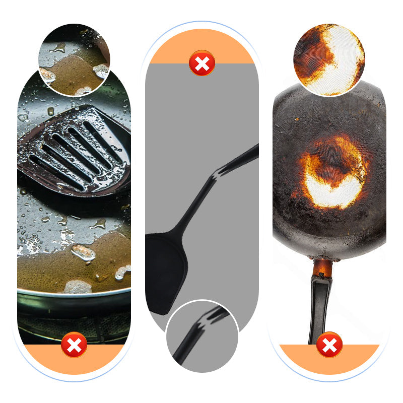 Spattola da cucina resistente al calore in silicone di grado alimentare