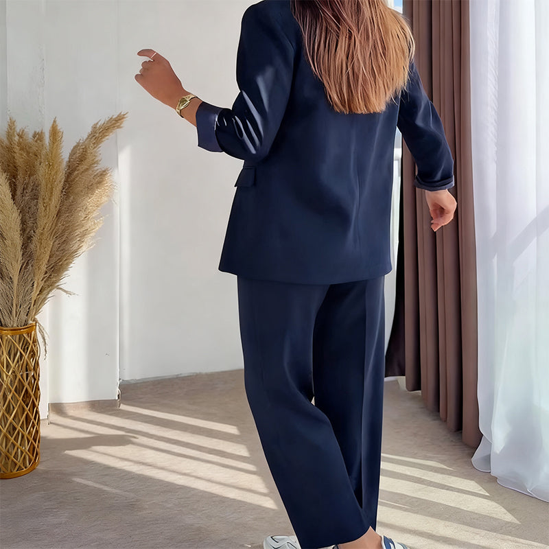🔈🔈60% di sconto🔥Set 2 pezzi blazer e pantaloni classici da donna