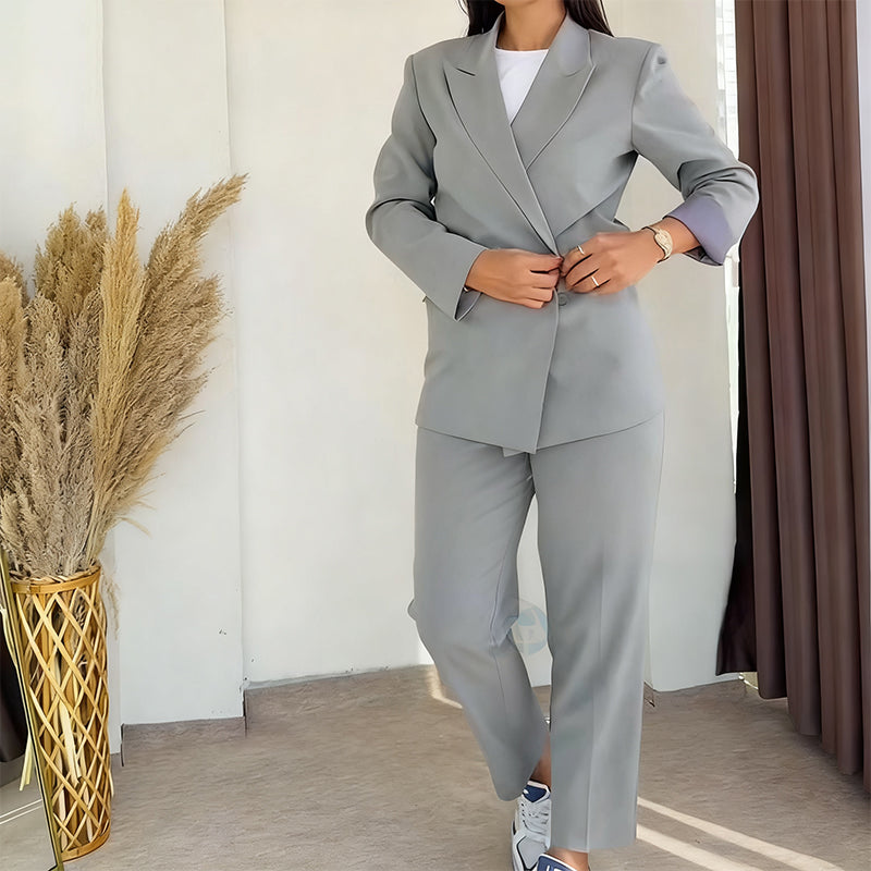 🔈🔈60% di sconto🔥Set 2 pezzi blazer e pantaloni classici da donna