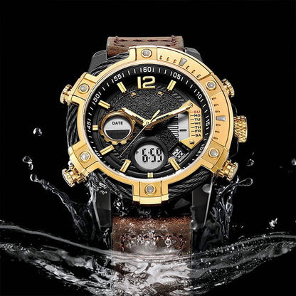 ⌚Orologio sportivo da uomo al quarzo multifunzionale con doppio display, impermeabile fino a 3 ATM