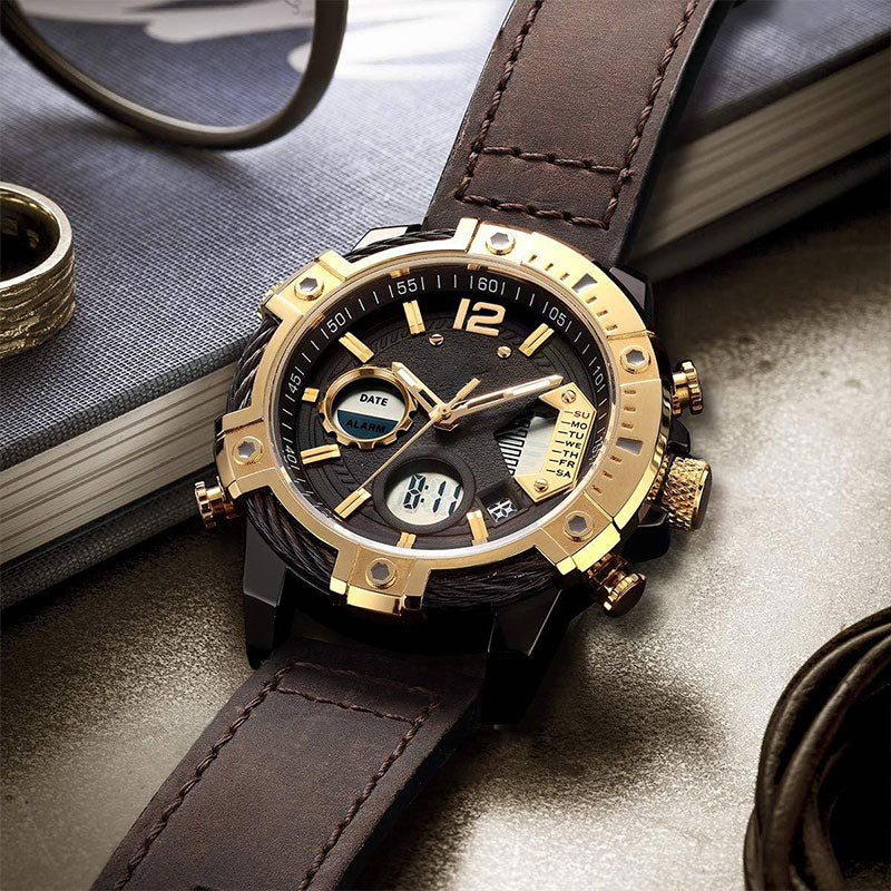 ⌚Orologio sportivo da uomo al quarzo multifunzionale con doppio display, impermeabile fino a 3 ATM