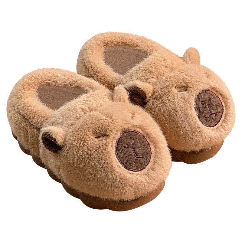 🐾 Sconto del 60% – Pantofole antiscivolo Capybara: fodera morbida, suola in EVA e calore invernale! 🧸