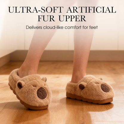 🐾 Sconto del 60% – Pantofole antiscivolo Capybara: fodera morbida, suola in EVA e calore invernale! 🧸