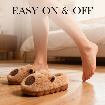 🐾 Sconto del 60% – Pantofole antiscivolo Capybara: fodera morbida, suola in EVA e calore invernale! 🧸