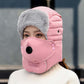 🔈🔈Saldi invernali - 60% di sconto❄️Cappello termico con maschera con valvola di respirazione staccabile