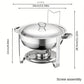 🔥 ORA SCONTO DEL 60%! 🎄 Set da buffet con scaldavivande in acciaio inossidabile - Calore uniforme e durevole, perfetto per feste e incontri festivi ✨