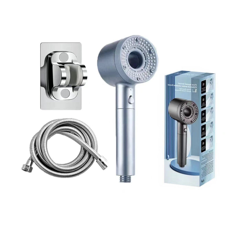 🚿 SCONTO DEL 60%! 💦 SOFFIONE DOCCIA AD ALTA PRESSIONE - 5 getti e installazione immediata, design a risparmio idrico con tecnologia anticalcare, esperienza spa a casa tua 🌟🛁