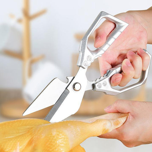 ✂️SCONTO DEL 60%! ✨ FORBICI MULTIFUNZIONALI - Forbici da cucina e da pollame ad alte prestazioni, impugnatura antiscivolo, trita erbe e noci, lavabili in lavastoviglie 🍗🌿