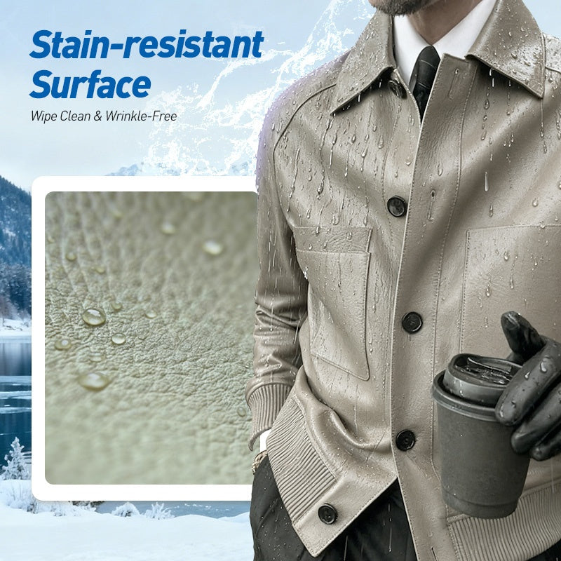 🧥 SCONTO DEL 60%! ✨ Giacca in similpelle da uomo su misura 2025 – Lavorazione di alta qualità, taglio classico e sensazione traspirante 💎📦