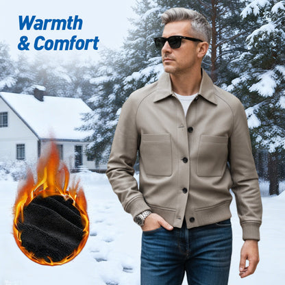 🧥 SCONTO DEL 60%! ✨ Giacca in similpelle da uomo su misura 2025 – Lavorazione di alta qualità, taglio classico e sensazione traspirante 💎📦