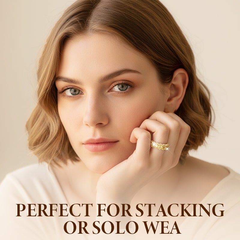 📢📢60% di sconto!!!🎅Anello alla moda con zircone scintillante Full Circle