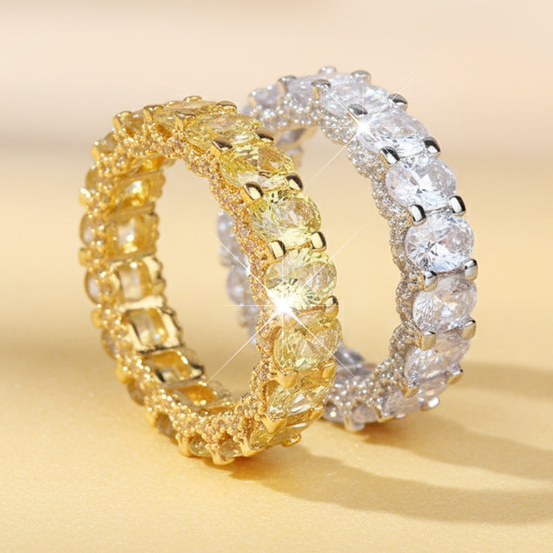 📢📢60% di sconto!!!🎅Anello alla moda con zircone scintillante Full Circle