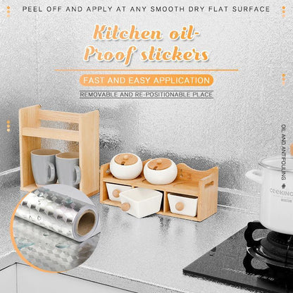 🛡️ 50% DI SCONTO! 🍳Adesivi autoadesivi per la cucina – Proteggono mobili e piani di lavoro da grasso e macchie. Tagliabili su misura, rimovibili. Un vero salvavita in cucina! 🌟✅