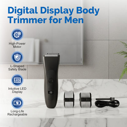 📢📢SCONTO DEL 60%!!🔥🔥Oltre 35.000 unità vendute!!✂️Rifinitore digitale per il corpo da uomo con display digitale✨