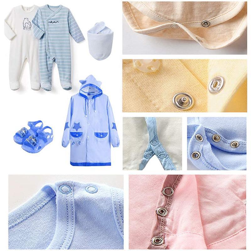🧵50% DI SCONTO! 🔘 Kit fai da te per l'applicazione di bottoni – Set completo di attrezzi, facile da usare e per rinforzare i tuoi capi ✂️