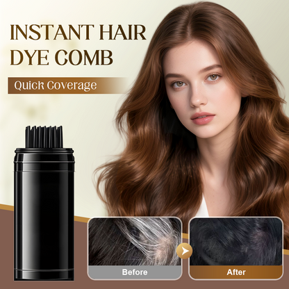 ✨Salvatore di Capelli Grigi✨ Copre istantaneamente le radici dei capelli grigi in 3 secondi! Un pettine = colorazione dei capelli di qualità professionale🔥Cura dei capelli a base vegetale, delicata sui capelli💚