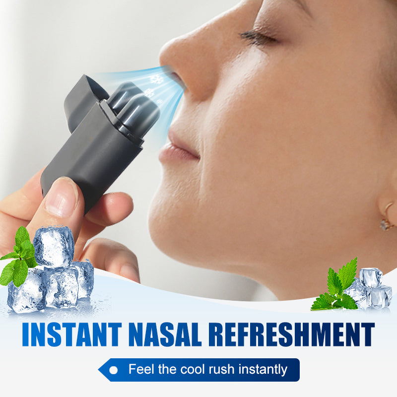 Inalatore nasale doppio per aromaterapia❄️ Ti sveglia all'istante con un respiro profondo, aumenta al massimo la tua concentrazione 🚀 ed elimina la sonnolenza in pochi secondi