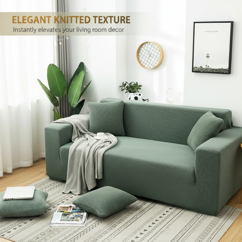 🔈🔈NUOVI ARRIVI 2026 - SCONTO DEL 60%🛋️Copridivano elasticizzato in maglia jacquard