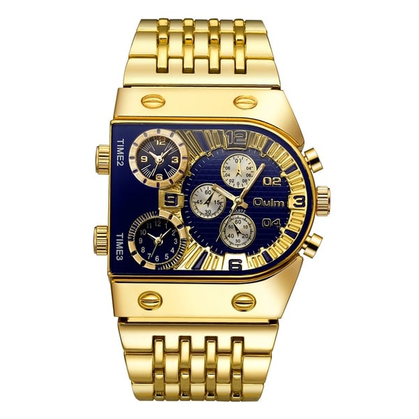 💼Orologio da uomo d'affari | Quadrante grande da 51 mm | Fibbia pieghevole in oro e acciaio | Impermeabile ed elegante