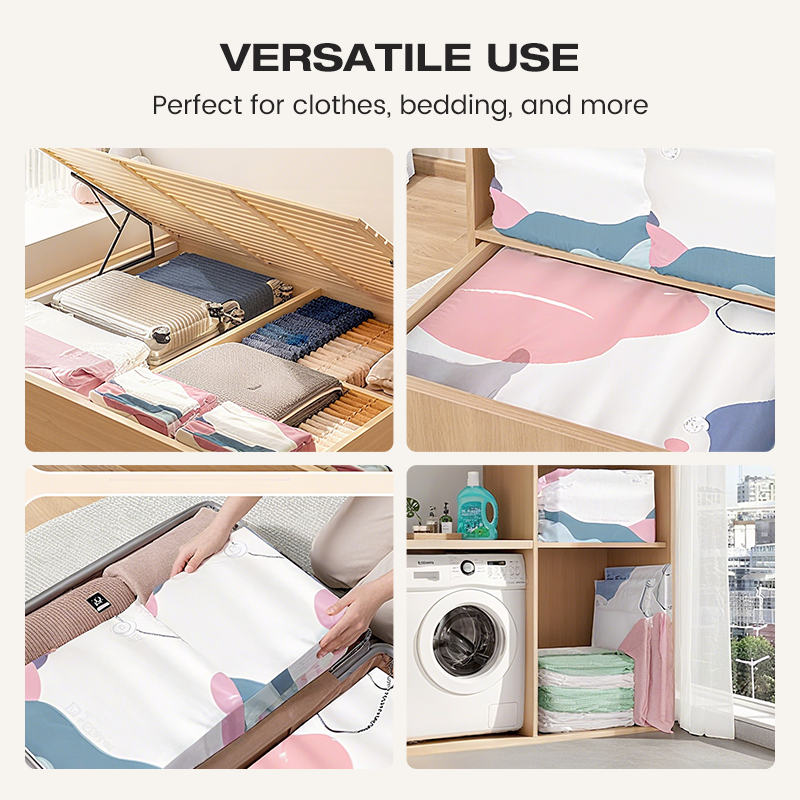 🧳💨 50% di sconto! Sacchetti sottovuoto senza pompa – Premi e sigilla, nessuna pompa necessaria. Risparmia l'80% di spazio, mantiene i vestiti asciutti e privi di polvere. Ideal per biancheria da letto voluminosa e attrezzatura stagionale. 🛏️🗄️