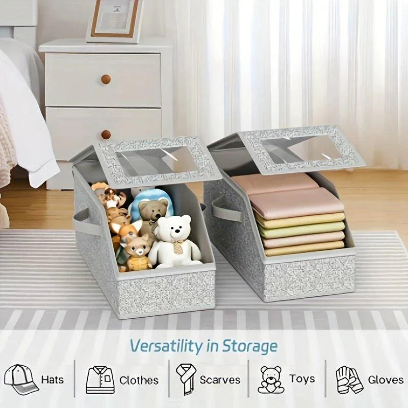 🧢 60% DI SCONTO! 🎉 Scatole Impilabili per Cappellini – Risparmio di Spazio, Antipolvere & Vista Chiara 📦📦
