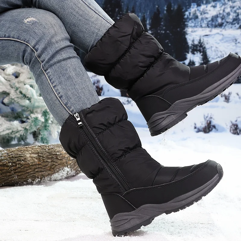 🎁60% DI SCONTO❄️💖Stivali da neve extra caldi con fodera in pelliccia sintetica per donna【36-41】