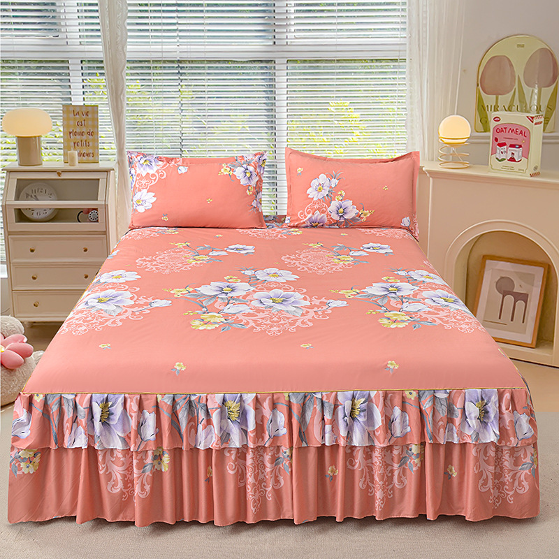 🔈🔈OFFERTA LAMPO - SCONTO DEL 60%⚡Set di 3 gonne da letto con volant🛏️