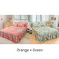 🔈🔈OFFERTA LAMPO - SCONTO DEL 60%⚡Set di 3 gonne da letto con volant🛏️