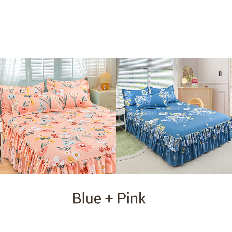 🔈🔈OFFERTA LAMPO - SCONTO DEL 60%⚡Set di 3 gonne da letto con volant🛏️