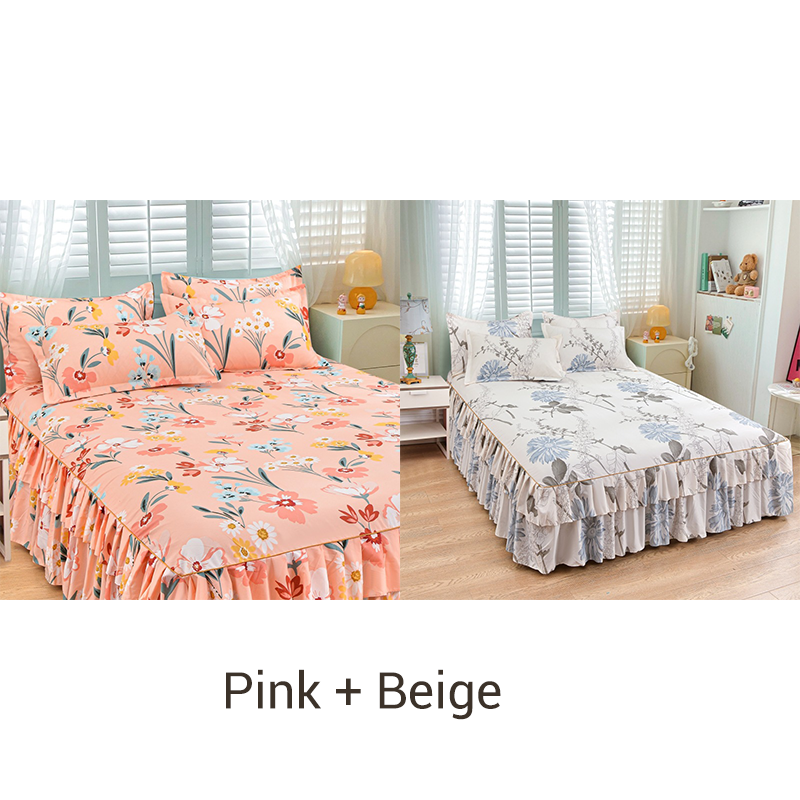 🔈🔈OFFERTA LAMPO - SCONTO DEL 60%⚡Set di 3 gonne da letto con volant🛏️